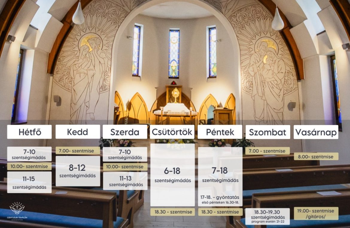 Állandó programok templomunkban