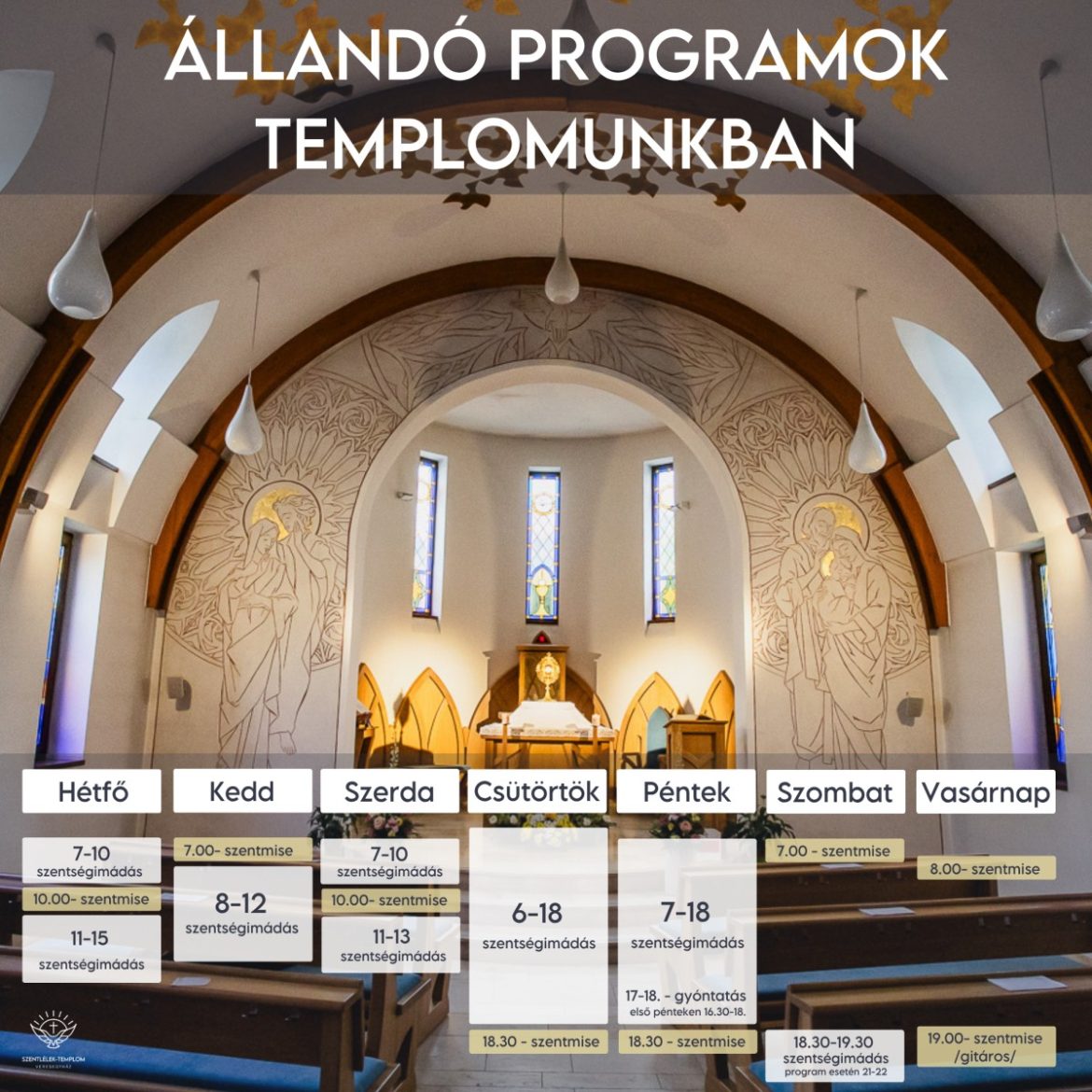 Állandó programok templomunkban